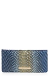 Brahmin Ady Croc Embossed Leather Wallet In Serenity