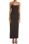 Ambush Chain Viscose Blend Midi Dress In Black