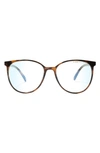 Aimee Kestenberg Mercer 54mm Square Blue Light Blocking Glasses In Milky Tortoise