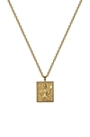 Awe Inspired Mini Lilith Pendant Necklace In Gold Vermeil
