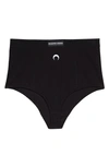 MARINE SERRE LOGO ORGANIC COTTON RIB BRIEFS,UW001ICONWFW21