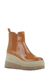 Naked Feet Guild Wedge Chelsea Boot In Hazel