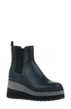 Naked Feet Guild Wedge Chelsea Boot In Black