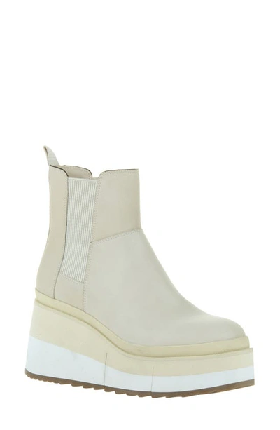 Naked Feet Guild Wedge Chelsea Boot In Beige