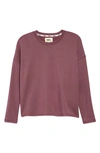 Madewell Mwl Superbrushed Easygoing Sweatshirt In Manor Purple