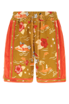 Just Don Hawaiian Graphic Print Shorts