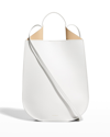 Ree Projects Helene Mini Leather Tote Bag In Crisp White