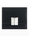 GIVENCHY 4G TRIFOLD WALLET IN CALF LEATHER,PROD247400391