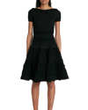 ALAÏA EDITION 1986 TIERED FIT-&-FLARE KNIT DRESS,PROD247990355