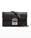 Mcm Gretl Visetos Monogram Mini Crossbody Bag In Black