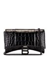 Balenciaga Hourglass Wallet On Chain Bag In Black