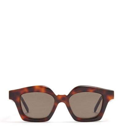 Loewe Small Browline Sunglasses In Brown