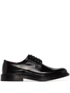 Church's Black Leather Lace Up Shoes In Schwarz