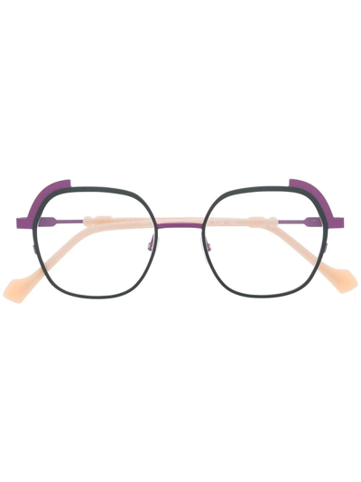 Face À Face Layered-frame Glasses In Violett