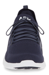 Apl Athletic Propulsion Labs Techloom Breeze Knit Running Shoe In Midnight/ White
