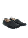 Robert Graham Men's Soprano Paisley-print Suede Drivers In Black