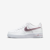 Nike Air Force 1 Big Kids' Shoes In White,pink Glaze