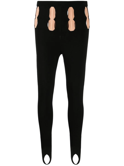 Dion Lee Black Double Stirrup Leggings