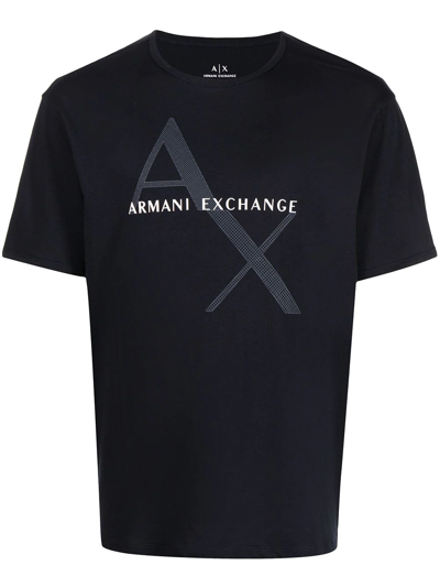 Armani Exchange Regular Fit T-shirts In Black