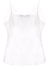 Maje Lace-detail Sleeveless Top In White