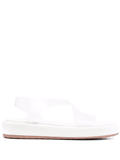 Gianvito Rossi Transparent-strap Sandals In White