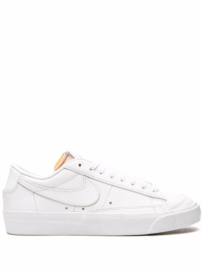 Nike Women's Blazer Low Le Casual Trainers From Finish Line In White/white/white
