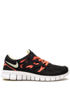 Nike Free Run 2 Sneakers In Black/magic Ember In Black/pink/green