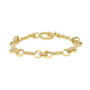 NANCY NEWBERG TWIST BAR LINK BRACELET WITH DIAMONDS