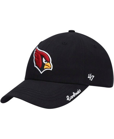 47 Brand Women's Black Arizona Cardinals Miata Clean Up Primary Adjustable Hat