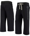 Junk Food Women's Black Las Vegas Raiders Cropped Pants In Black