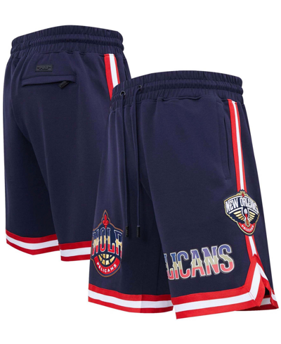 Pro Standard Men's Navy New Orleans Pelicans Chenille Shorts
