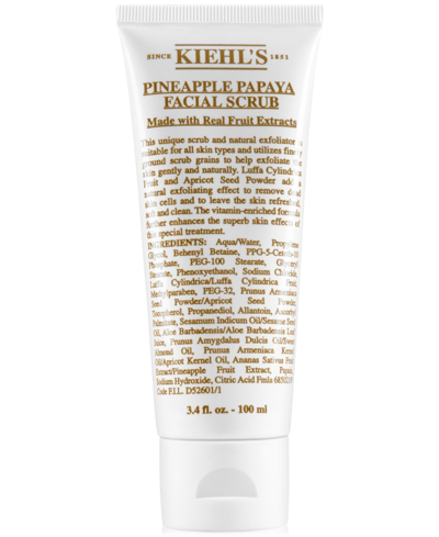 Kiehl's Since 1851 Pineapple Papaya Facial Scrub, 3.4-oz. In No Color