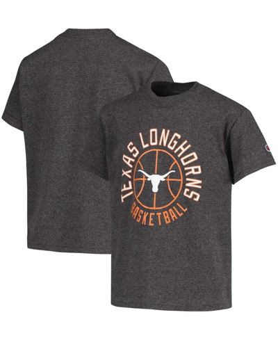 Champion Youth Heathered Charcoal Texas Longhorns Basketball T-shirt