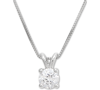 GROWN WITH LOVE IGI CERTIFIED LAB GROWN DIAMOND SOLITAIRE 18" PENDANT NECKLACE (1/2 CT. T.W.) IN 14K WHITE GOLD OR 1