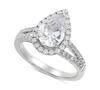 GROWN WITH LOVE IGI CERTIFIED LAB GROWN DIAMOND PEAR ENGAGEMENT RING (2 CT. T.W.) IN 14K WHITE GOLD