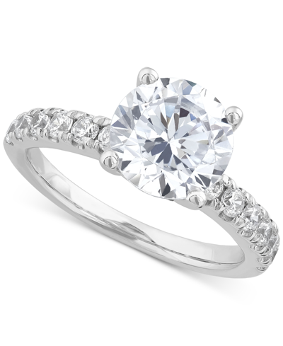 GROWN WITH LOVE IGI CERTIFIED LAB GROWN DIAMOND ENGAGEMENT RING (3 CT. T.W.) IN 14K WHITE GOLD OR 14K GOLD & WHITE G
