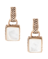 Barse Women's Saint-tropez Bronze And Mother-of-pearl Post Drop Earrings In Mother-of-pearl