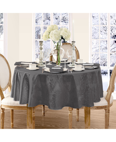 Elrene Closeout!  Barcelona 70" Round Tablecloth In Gray