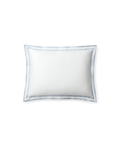 RALPH LAUREN SPENCER SATEEN BORDER DECORATIVE PILLOW, 12" X 16"