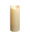 JH SPECIALTIES INC/LUMABASE LUMABASE 9" CREAM BATTERY OPERATED LED CANDLE WITH MOVING FLAME