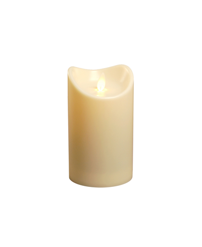 Jh Specialties Inc/lumabase Lumabase 5" Cream Battery Operated Led Candle With Moving Flame In Natural
