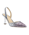 Marc Fisher Women's Hadya Pointy Toe Stiletto Slingback Pumps In Silver