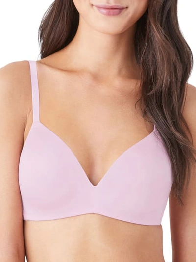 B.tempt'd By Wacoal Future Foundations Wire-free Plunge T-shirt Bra In Pink Lady