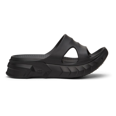 Givenchy Black Marshmallow Sandals In 001 Black