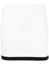 Alexander Wang Stretch Viscose Blend Mini Skirt In White