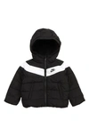 Nike Babies' Sportswear Colorblock Filled Jacket In Black