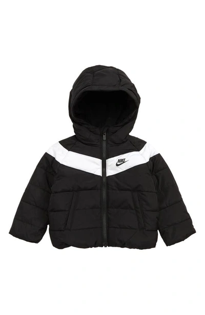 Nike Babies' Sportswear Colorblock Filled Jacket In Black