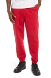 Jordan Essentials Fleece Sweatpants In Gym Red