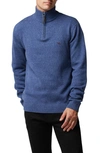 Rodd & Gunn Rodd And Gunn Merrick Bay Quarter-zip Sweater In Denim