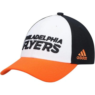 ADIDAS ORIGINALS ADIDAS WHITE PHILADELPHIA FLYERS LOCKER ROOM ADJUSTABLE HAT,4265725